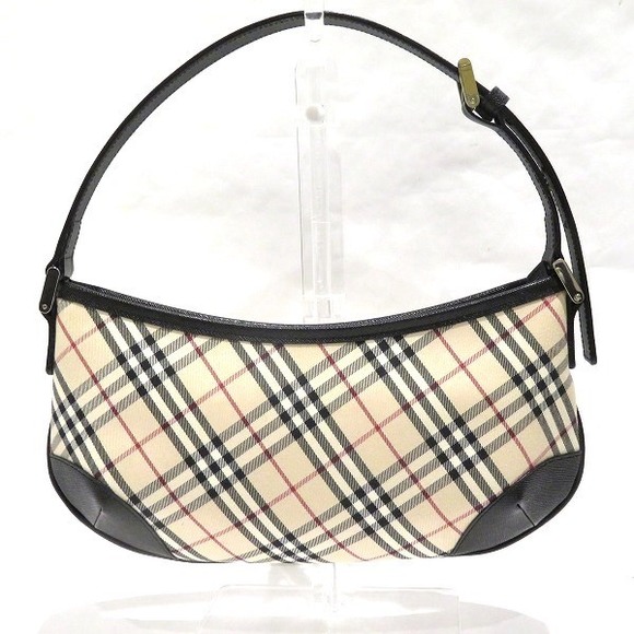 Burberry Check Handbag Bag Shoulder Nova One - Picture 1 of 9